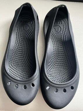 Crocs Kadee Ballet Flats Black Women’s Size 5 | Lightweight Croc Comfort shoe